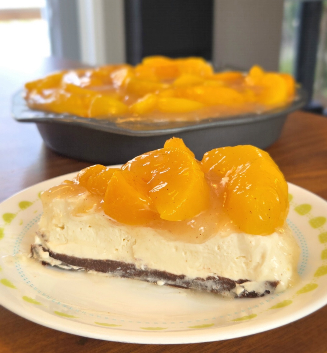 Homemade orange-topped dessert